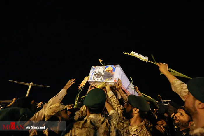 پیکر شهید حججی وارد تهران شد