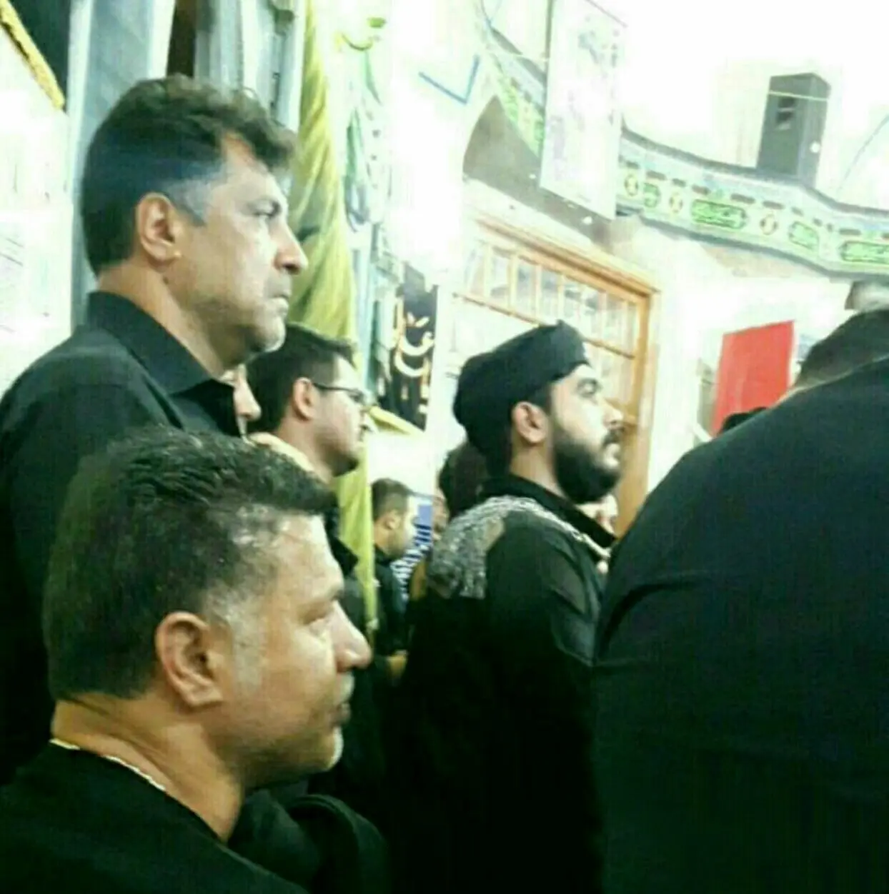 (تصویر) علی دایی در مراسم عزاداری تاسوعا