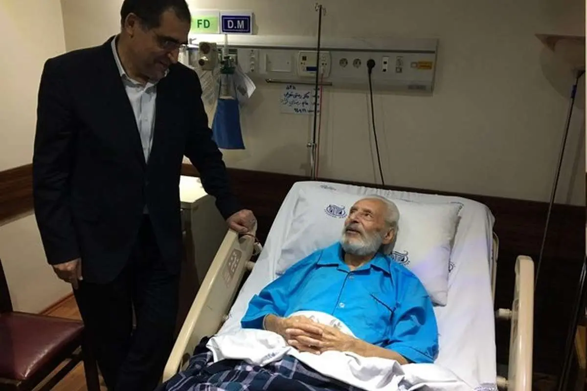 عیادت وزیر بهداشت از جمشید مشایخی