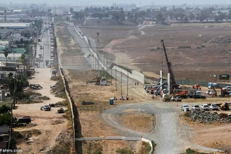 (تصاویر) نمونه اولیه دیوارهای پیشنهادی ترامپ
