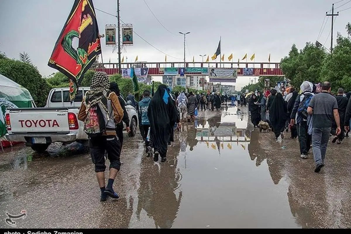 (تصاویر)بارش باران در کربلا
