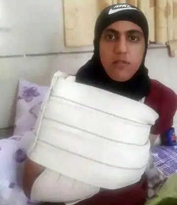 فوتبالیست زن 40 دقیقه درد کشید!