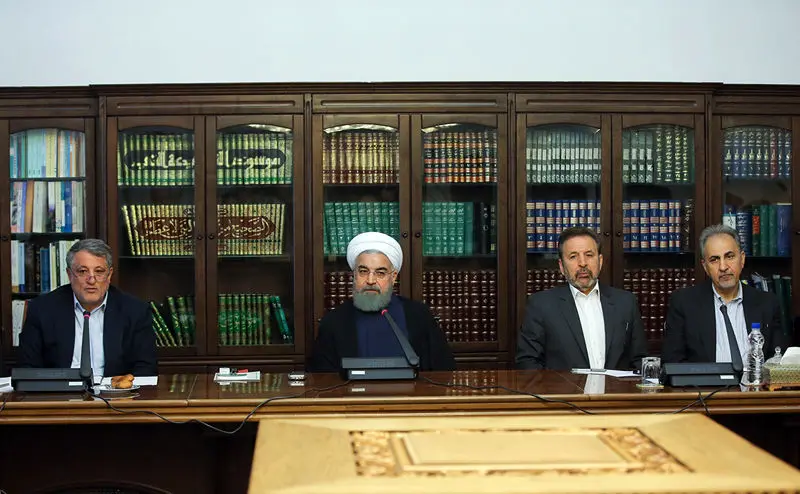 (تصاویر) دیدار اعضاء شورای شهر تهران با روحانی