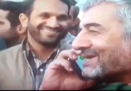 (عکس) ماجرای دکمه سبز موبایل سردار جعفری
