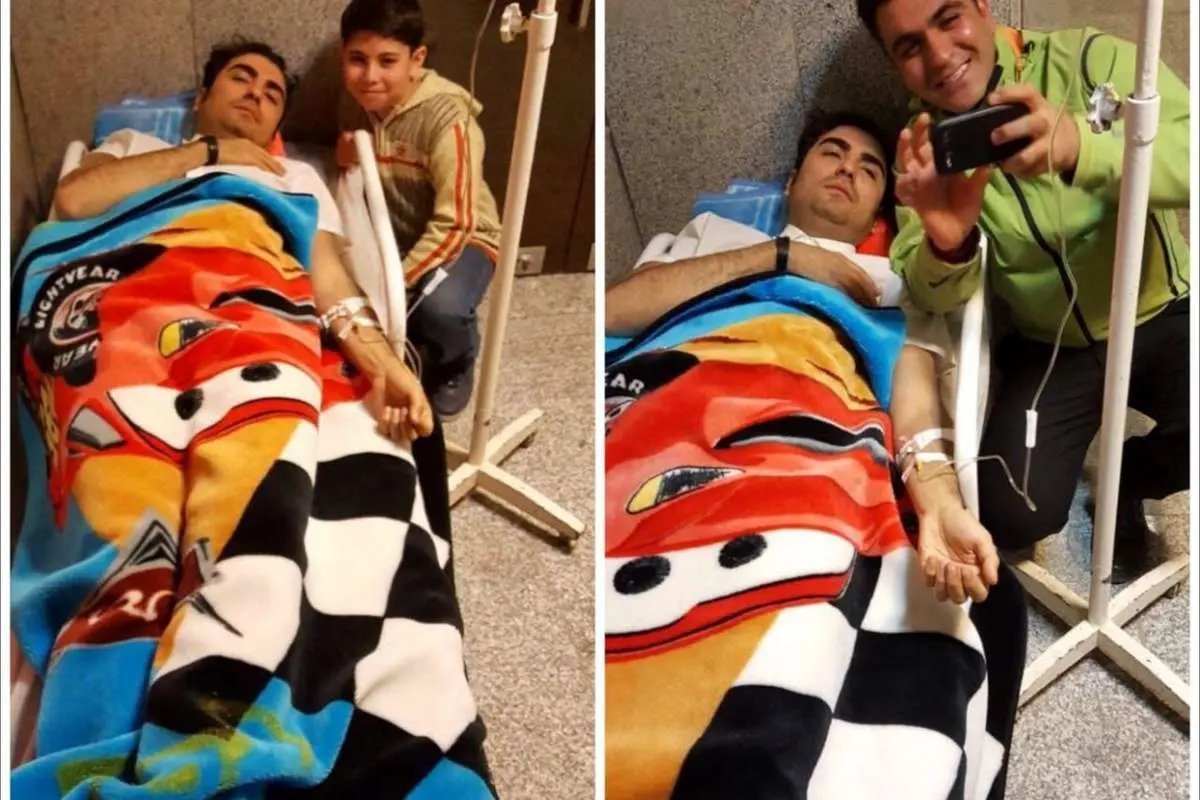 (تصویر) حافظ ناظری در بیمارستان کرمانشاه بستری شد!