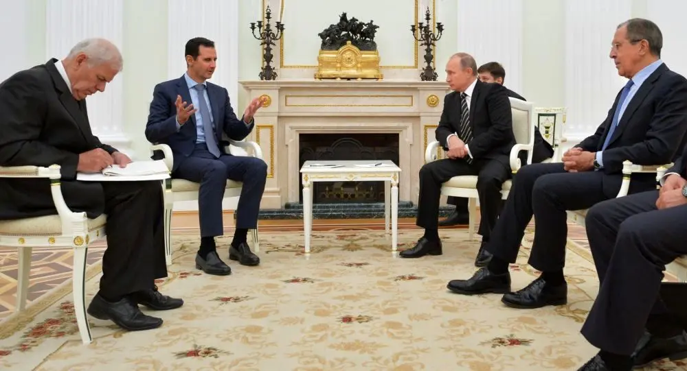 بشار اسد به روسیه رفت