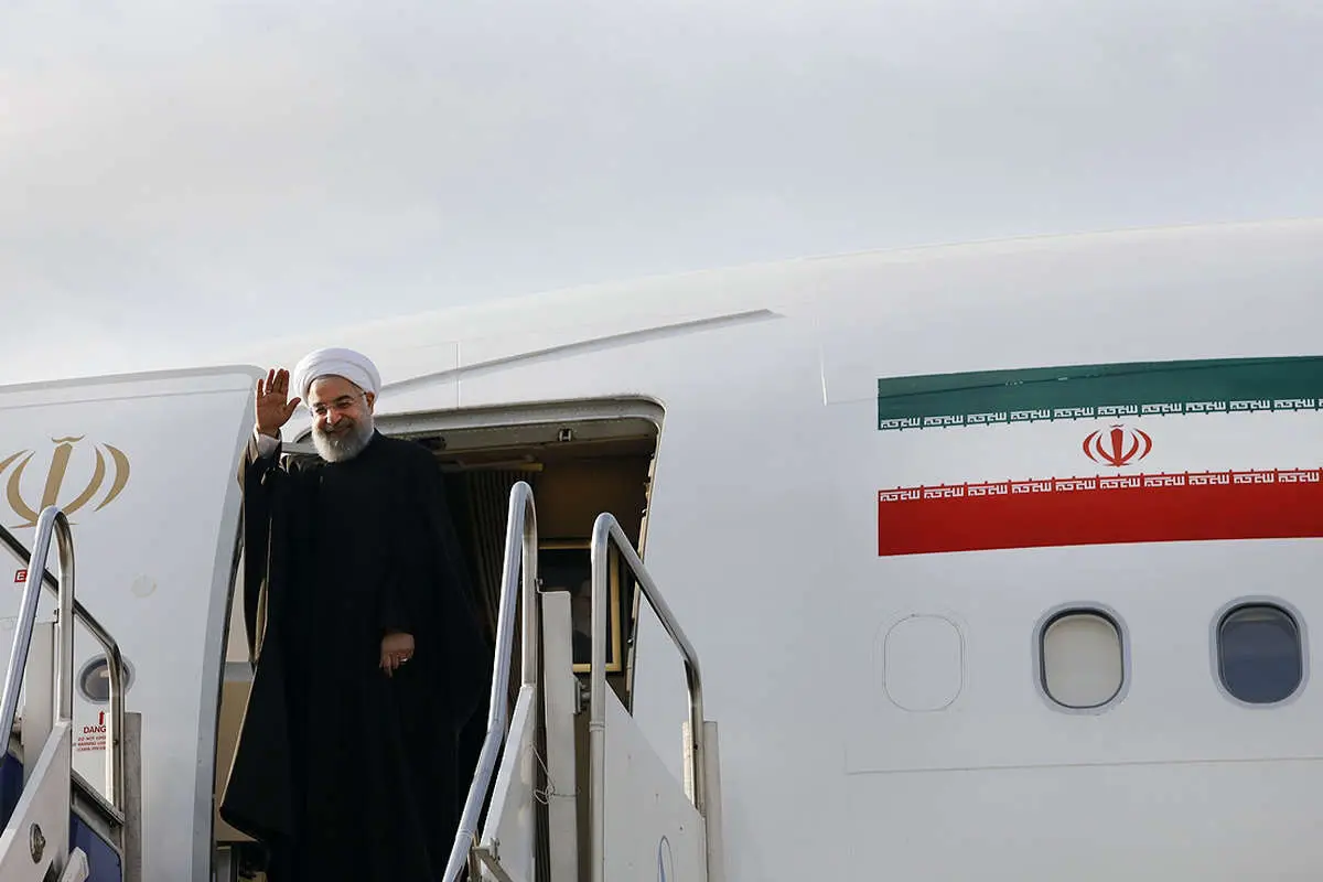(تصاویر) سفر روحانی به مقصد روسیه