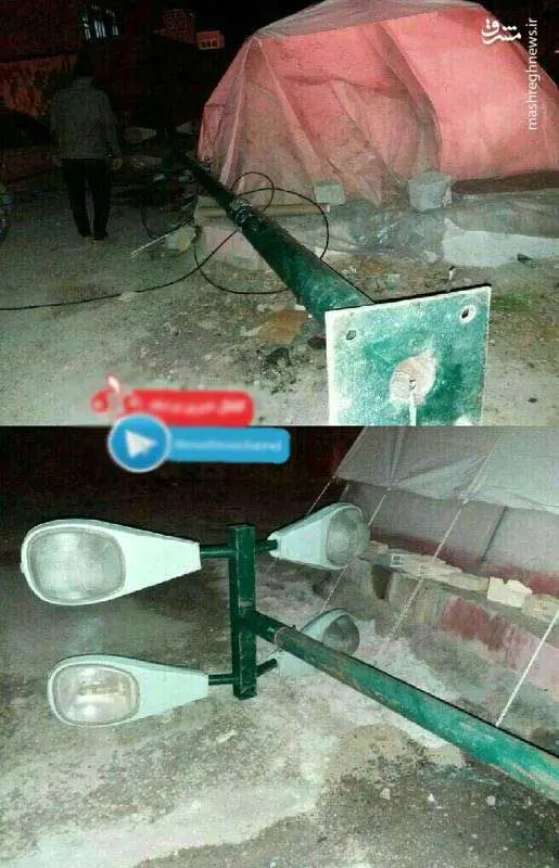 (تصویر) خطری که از بیخ گوش زلزله زدگان گذشت