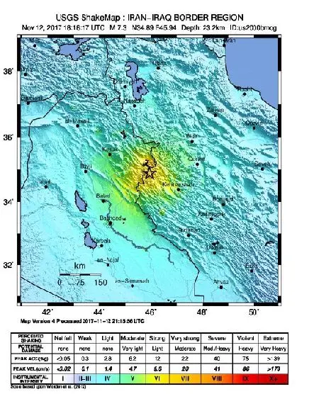 دلیل علمی زلزله غرب ایران