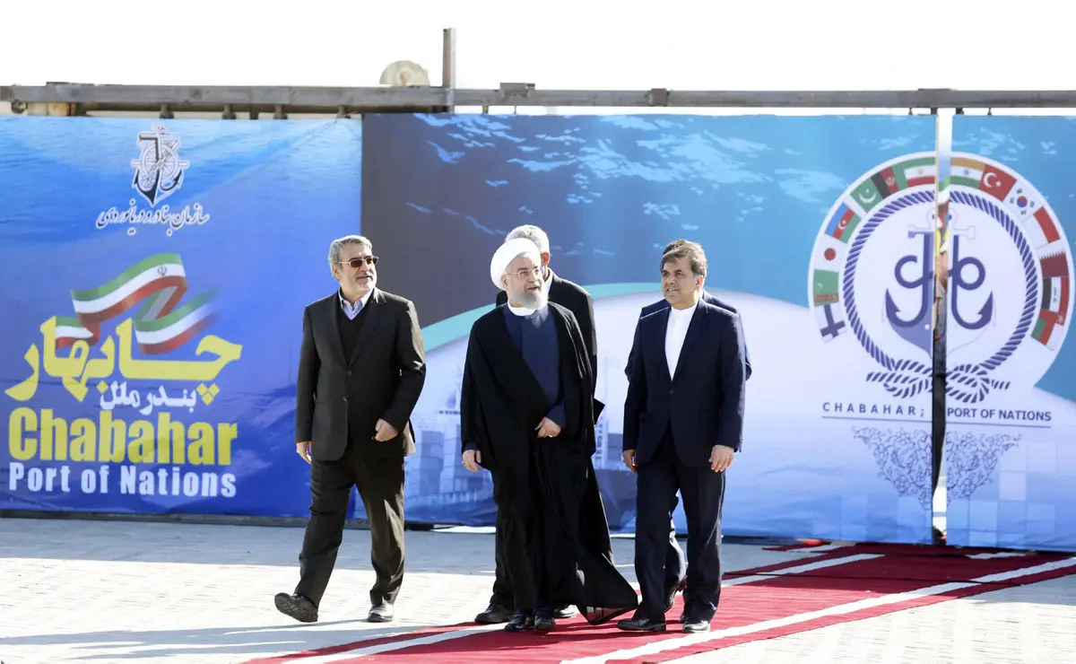 (تصاویر) افتتاح بندر شهید بهشتی با حضور روحانی