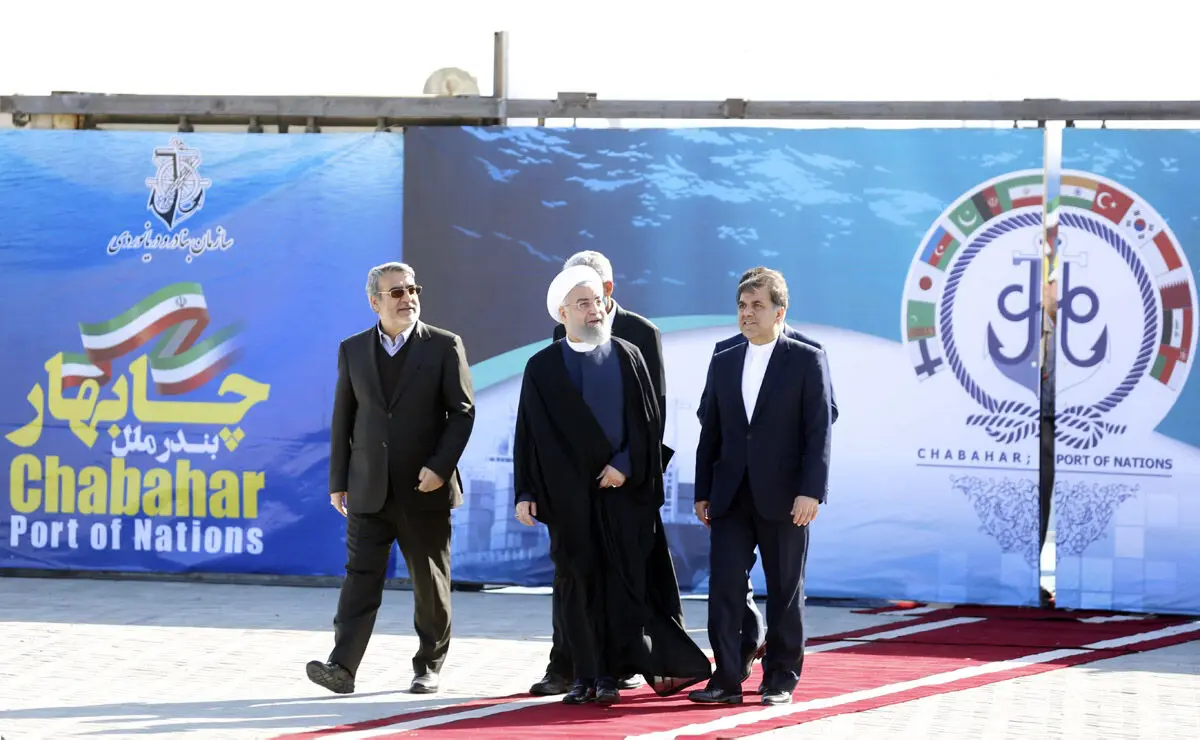 (تصاویر) افتتاح بندر شهید بهشتی با حضور روحانی