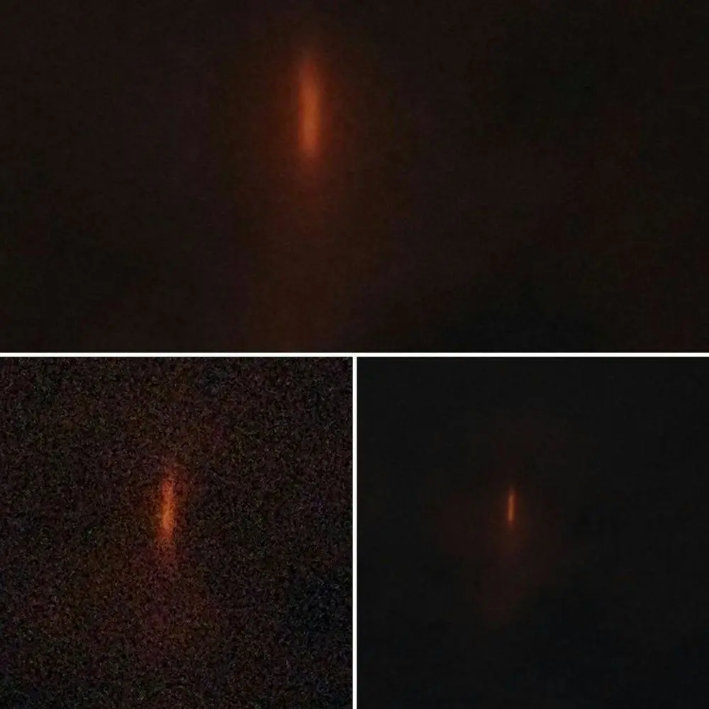 (عکس) مشاهده نور قرمز در آسمان ایلام