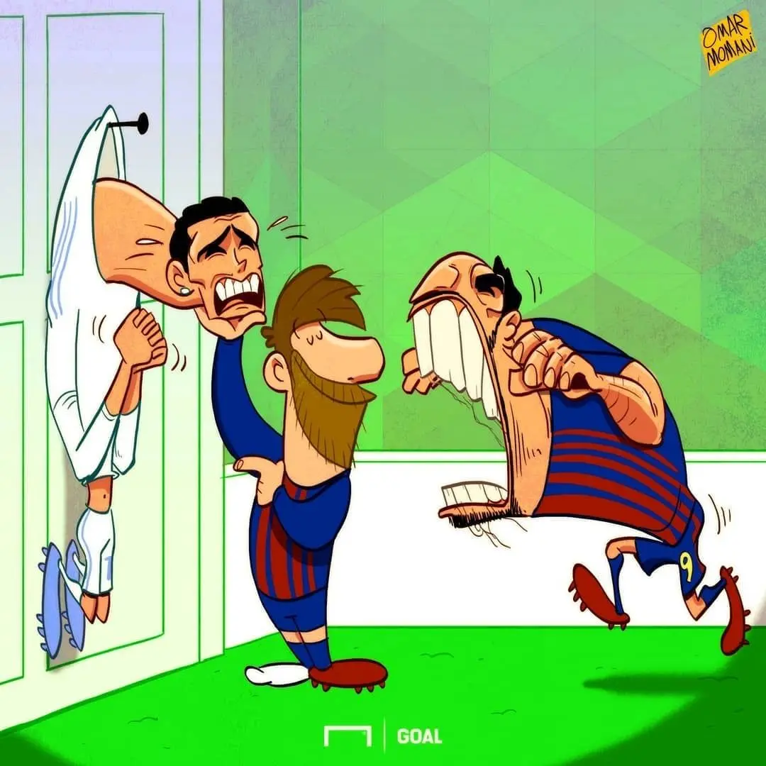 وقتی سوارز، رونالدو را جوید!