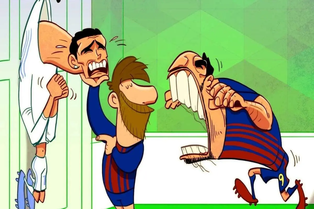 وقتی سوارز، رونالدو را جوید!