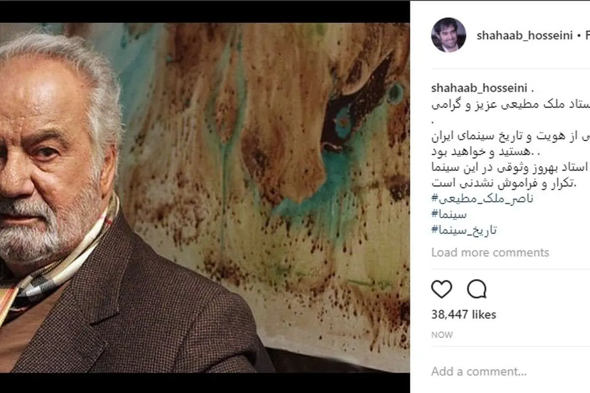 (تصویر) حمایت شهاب حسینی از ناصر ملکمطیعی