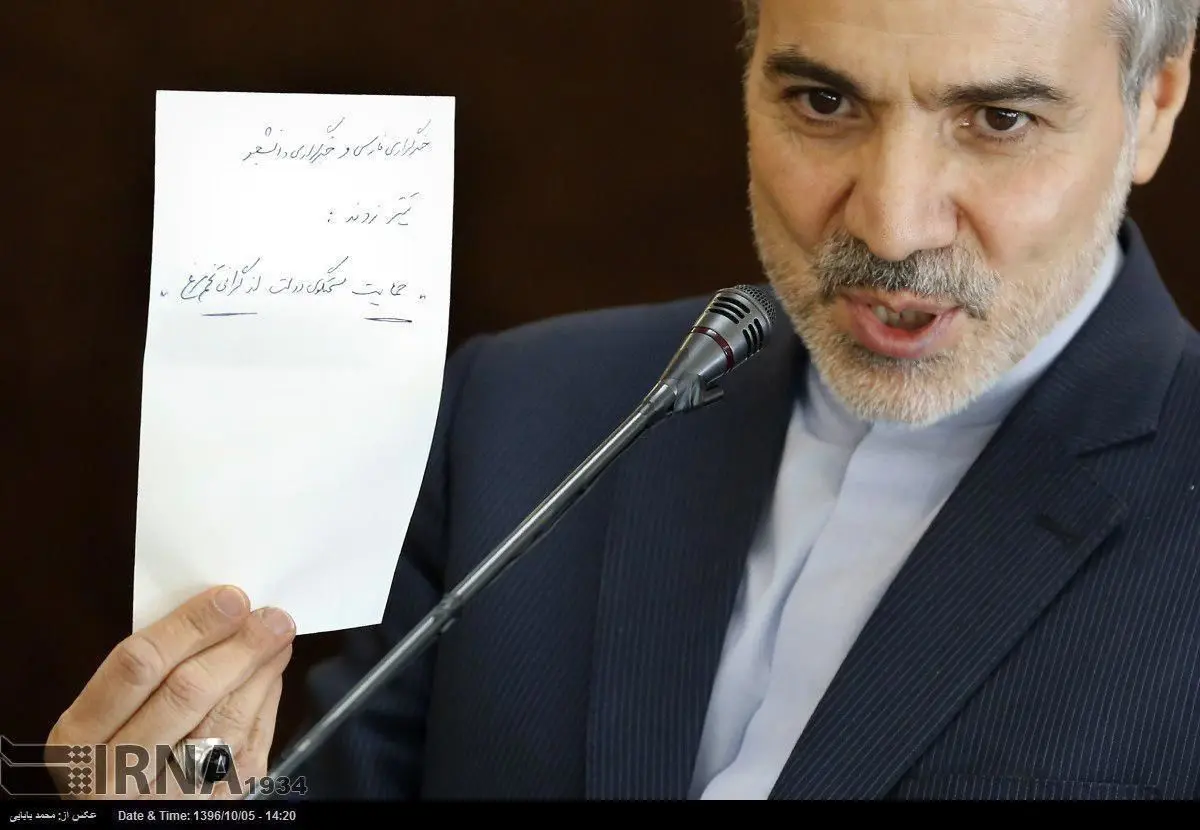 عکس جنجالی سخنگوی دولت در نشست خبری