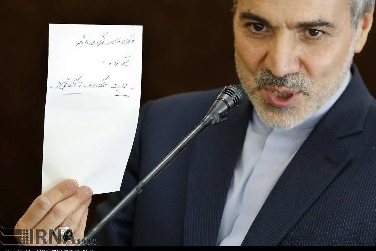 عکس جنجالی سخنگوی دولت در نشست خبری