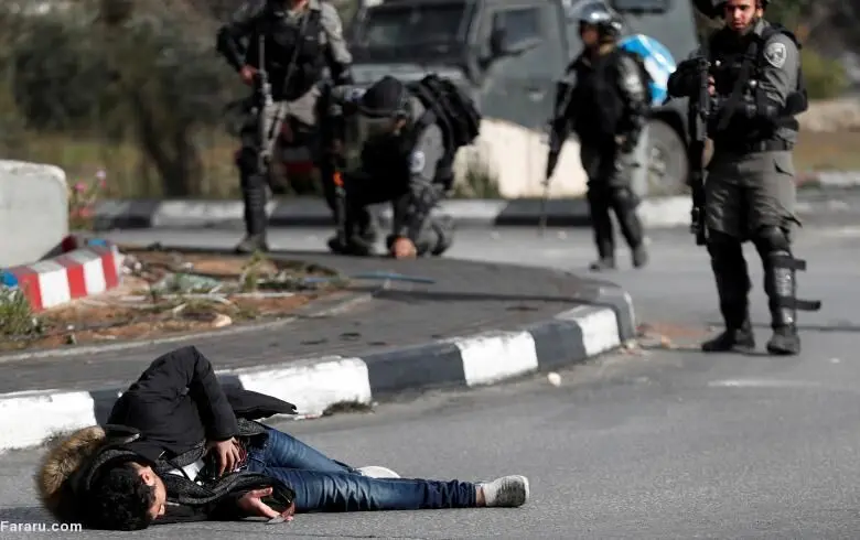 (تصاویر) درگیری خشونت‌آمیز صهیونیست‌ها با فلسطینی‌ها