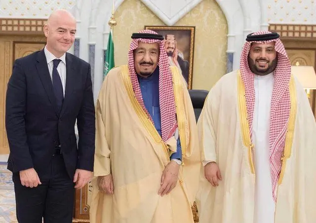 دیدار رییس فیفا با ملک سلمان