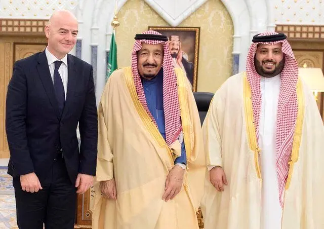 دیدار رییس فیفا با ملک سلمان