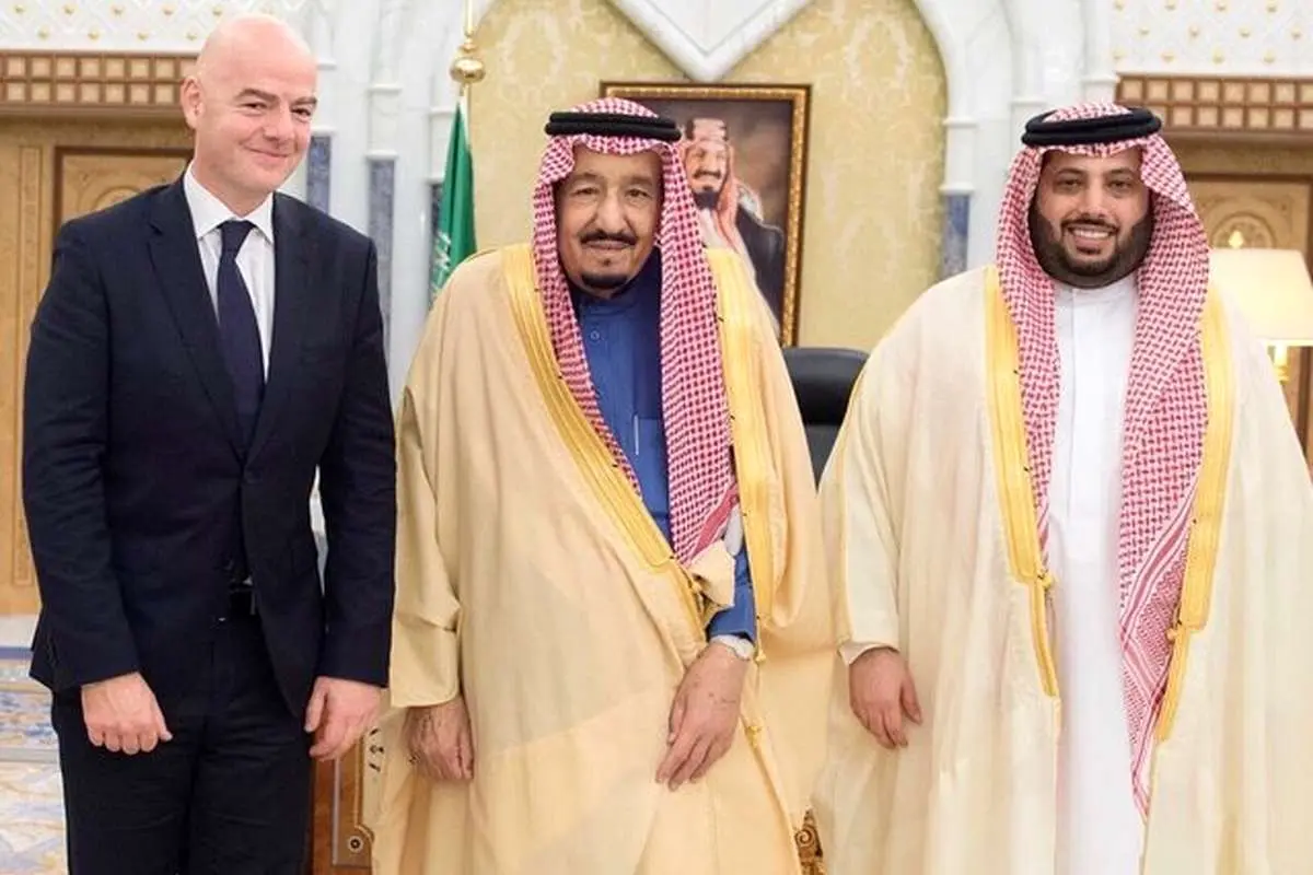 دیدار رییس فیفا با ملک سلمان