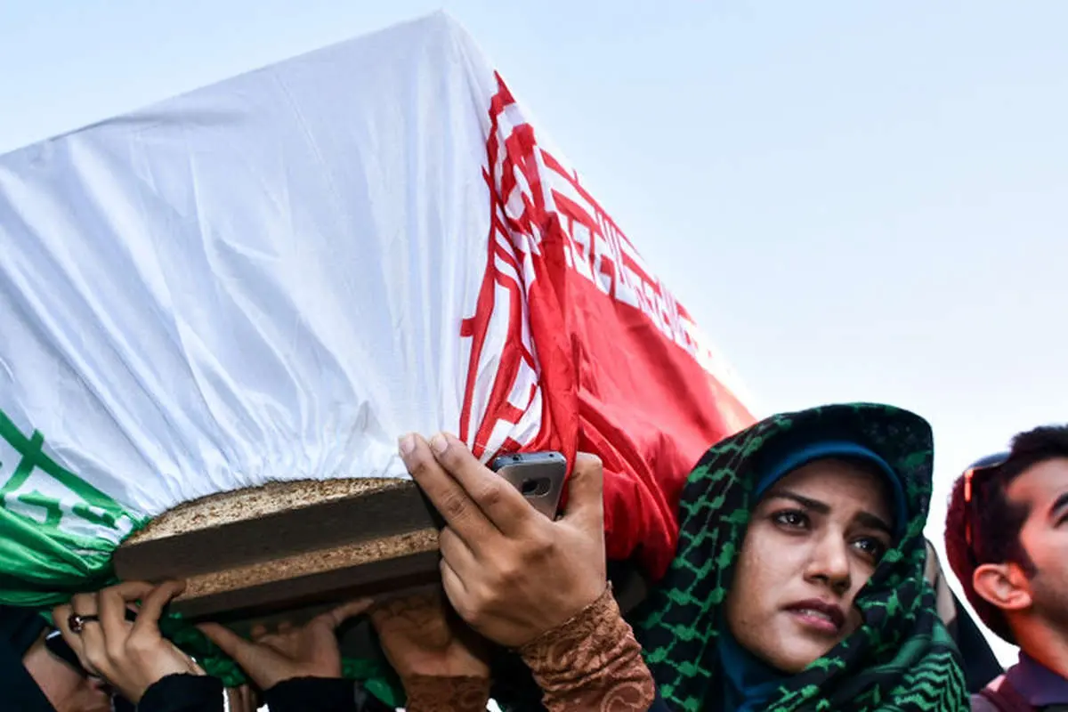 (تصاویر) استقبال از پیکر ۵۵ شهید در مرز شلمچه