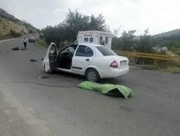 مرگ ۲ جوان در برخورد تیبا با درخت
