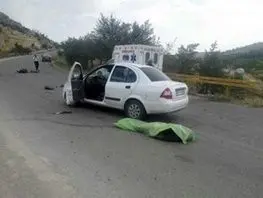 مرگ ۲ جوان در برخورد تیبا با درخت