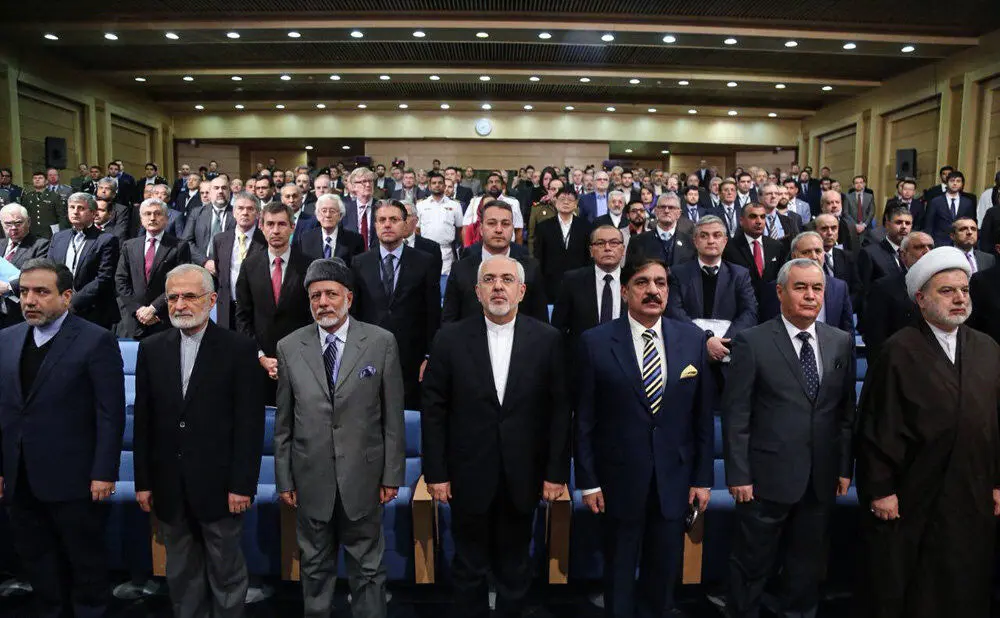 (تصاویر) ظریف در دومین کنفرانس امنیتی تهران