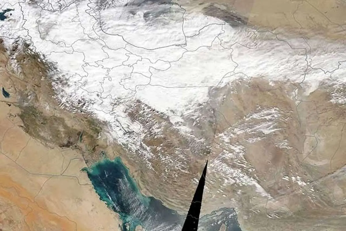 (تصویر) نصف ایران زیر برف/ گزارش ماهوارهای ناسا