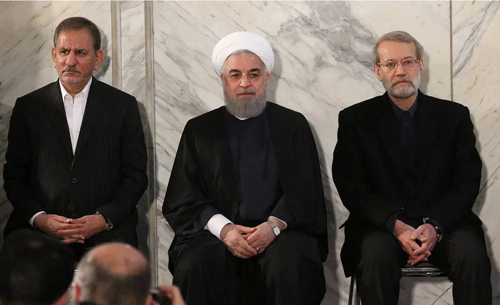 (تصاویر) روحانی در مراسم سالگرد ارتحال آیت‌الله هاشمی