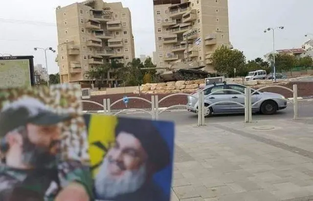 تصاویر سید حسن نصرالله و عماد مغنیه در تل‌آویو!