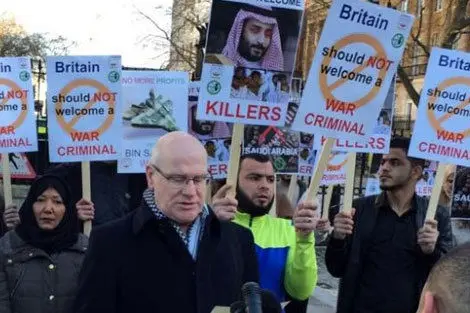 (ویدئو) جنجال بن‌سلمان در انگلیس