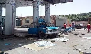 انفجار در پمپ گاز بزرگراه فتح