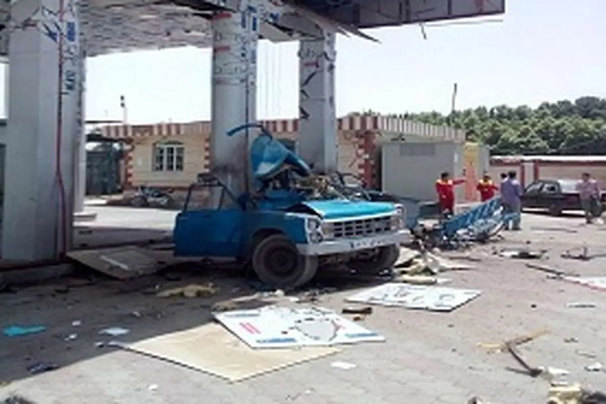 انفجار در پمپ گاز بزرگراه فتح