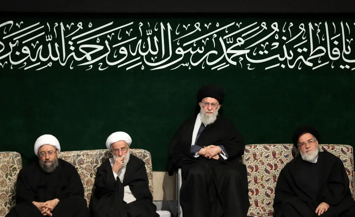 (تصاویر) عزاداری حضرت زهرا (س) با حضور رهبر انقلاب