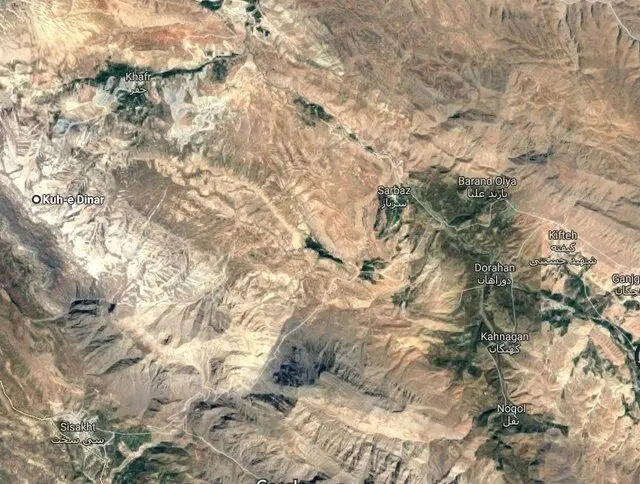 (تصاویر) محل دقیق سقوط هواپیمای تهران_یاسوج