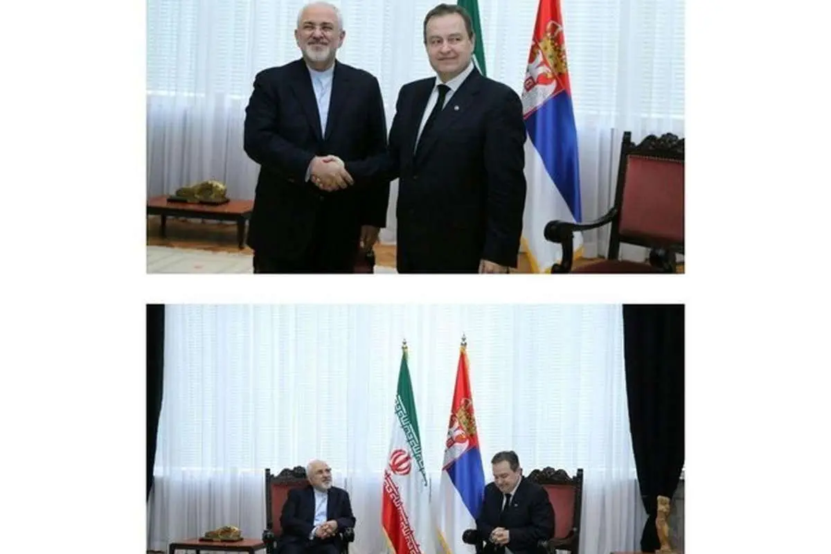 ظریف با همتای صرب خود دیدار کرد