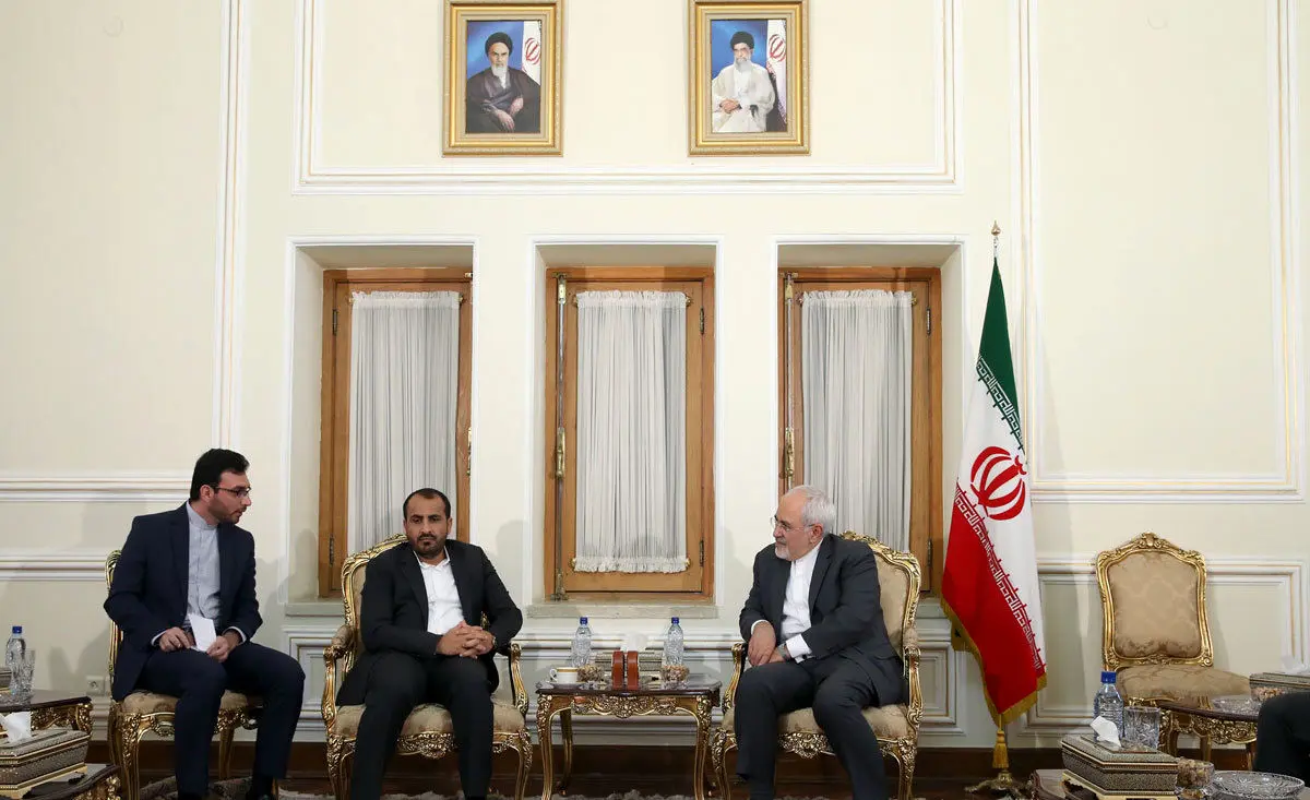 (تصاویر) دیدار سخنگوی جنبش انصارالله با ظریف