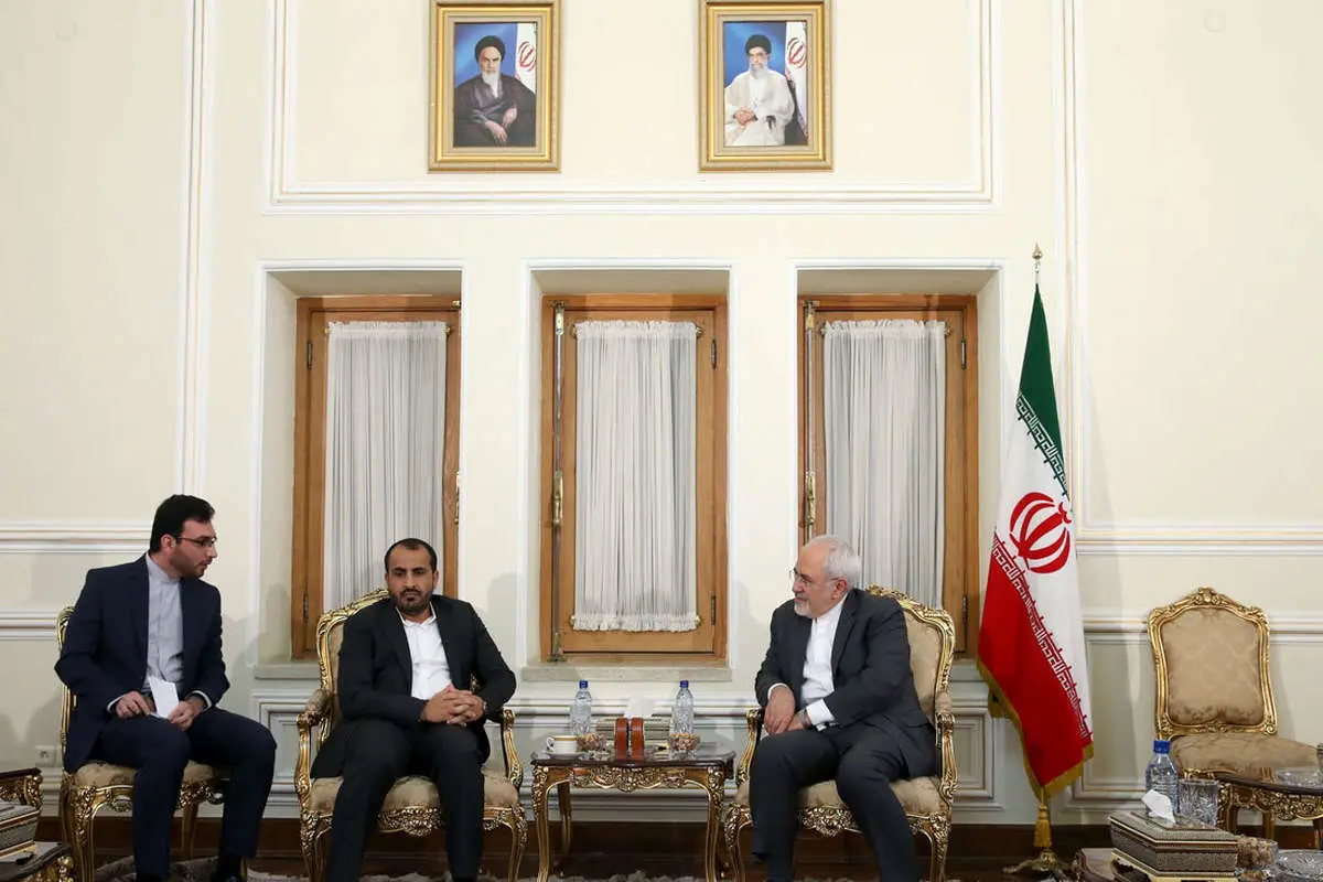 (تصاویر) دیدار سخنگوی جنبش انصارالله با ظریف