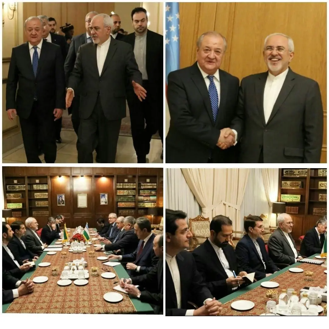 (عکس) وزیر خارجه ازبکستان با ظریف دیدار کرد