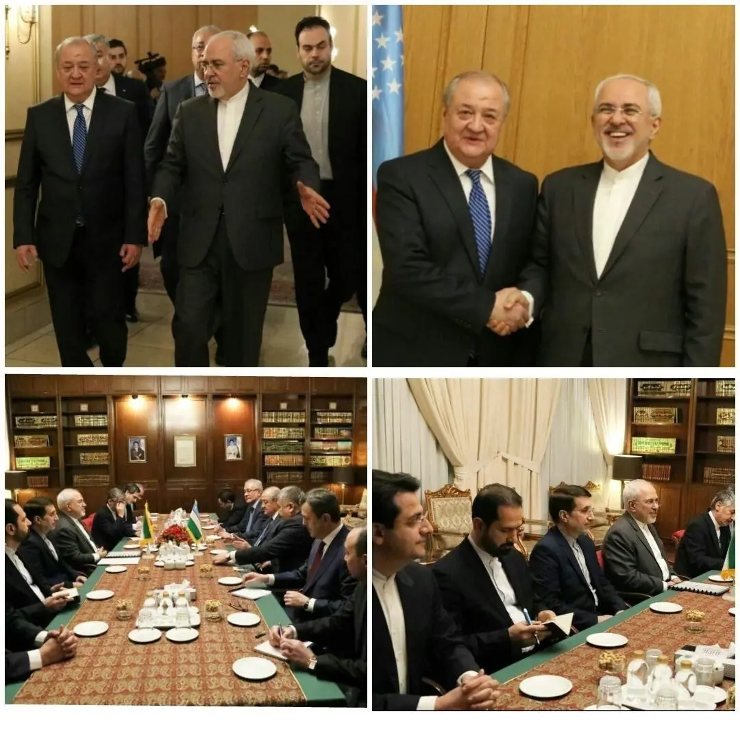 (عکس) وزیر خارجه ازبکستان با ظریف دیدار کرد