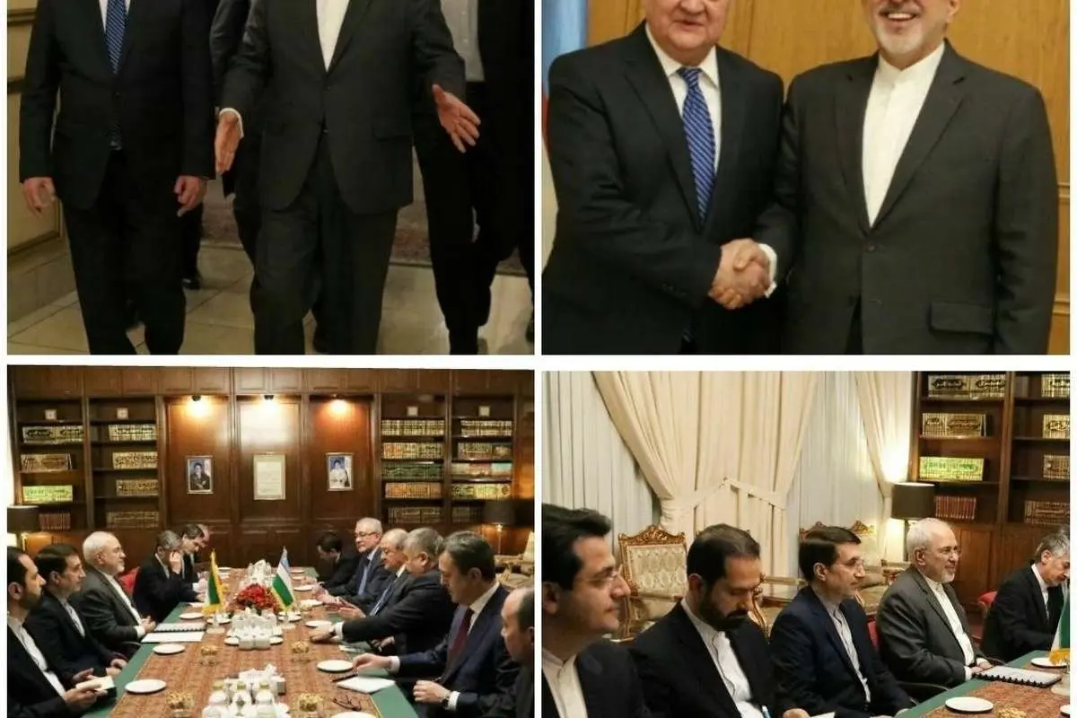 (عکس) وزیر خارجه ازبکستان با ظریف دیدار کرد