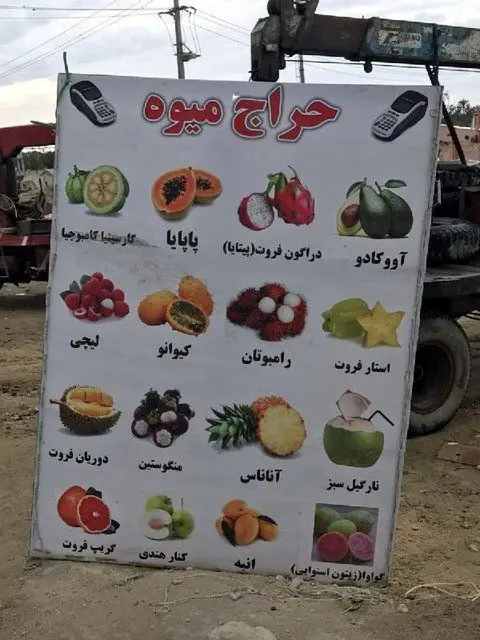 نرخ نجومی میوه خارجی در مناطق آزاد