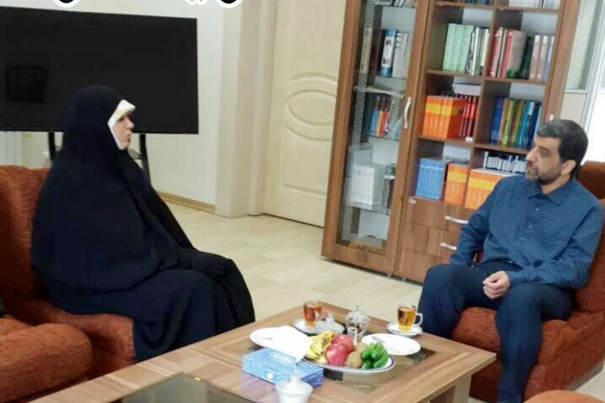 دیدار ضرغامی با الهام چرخنده