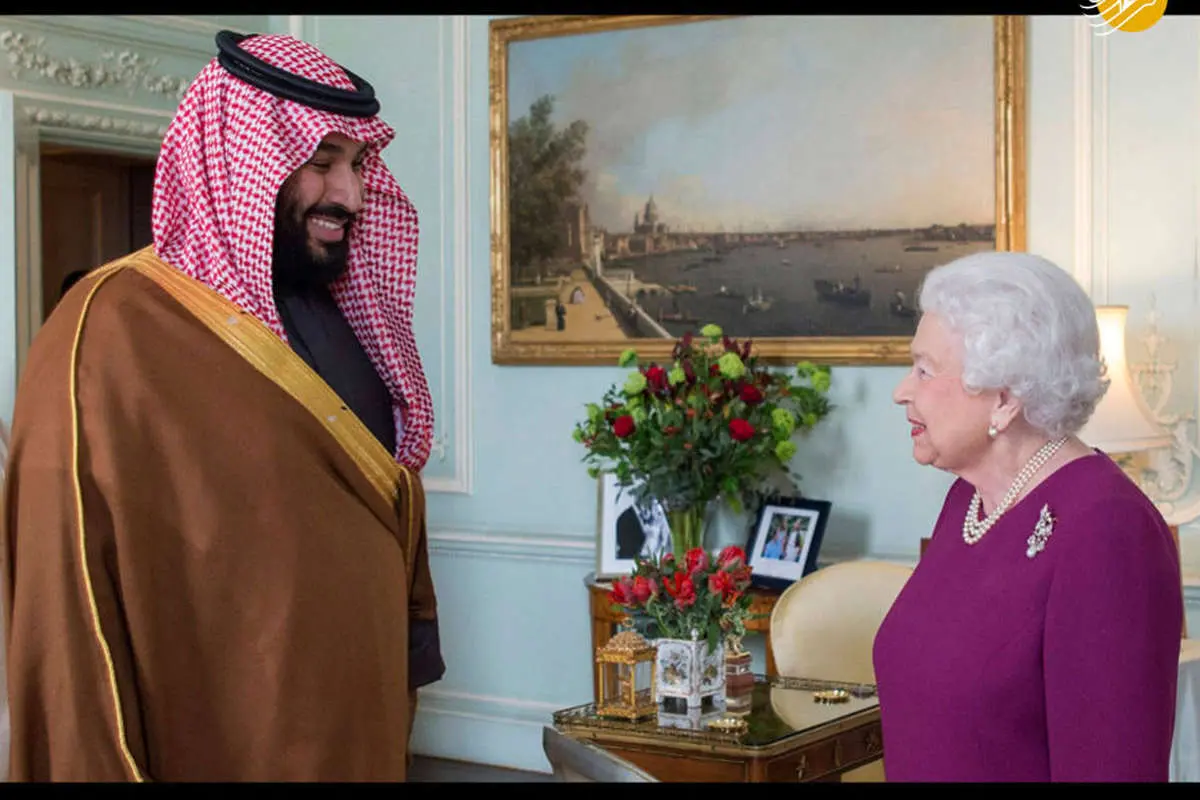 (تصاویر) دیدار بن‌سلمان با ملکه و نخست‌وزیر انگلیس