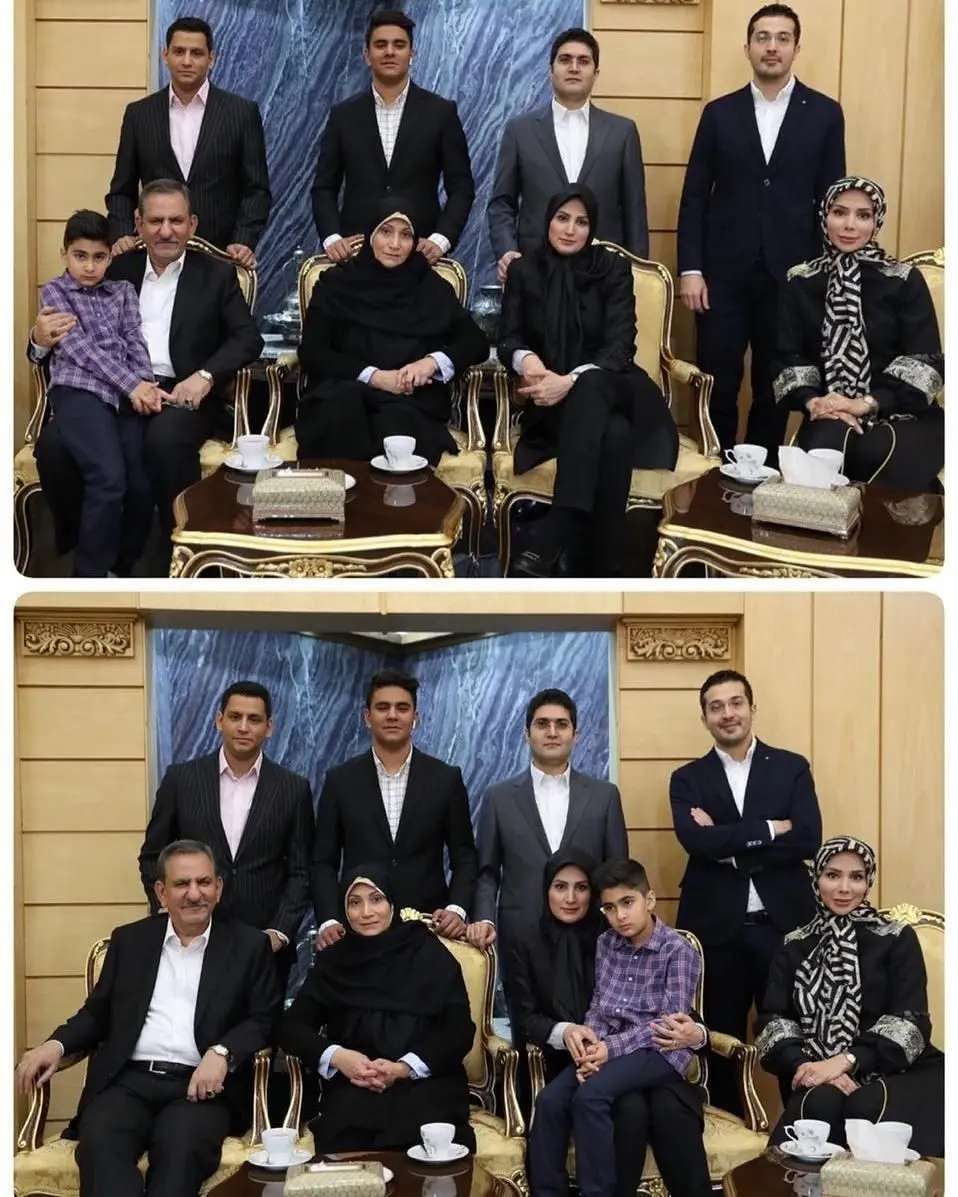 عکسی که اسحاق جهانگیری از خانواده اش در آستانه سفر نوروزی منتشر کرد