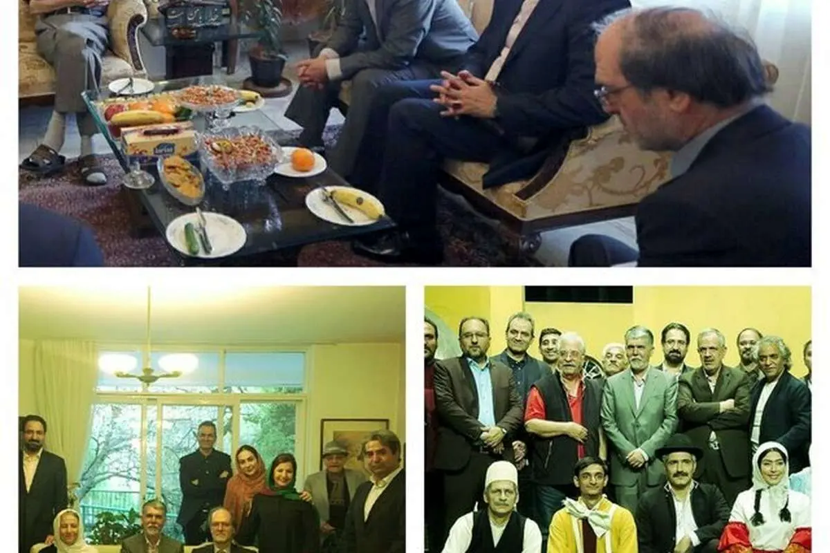 دیدار نوروزی وزیر ارشاد با برخی هنرمندان