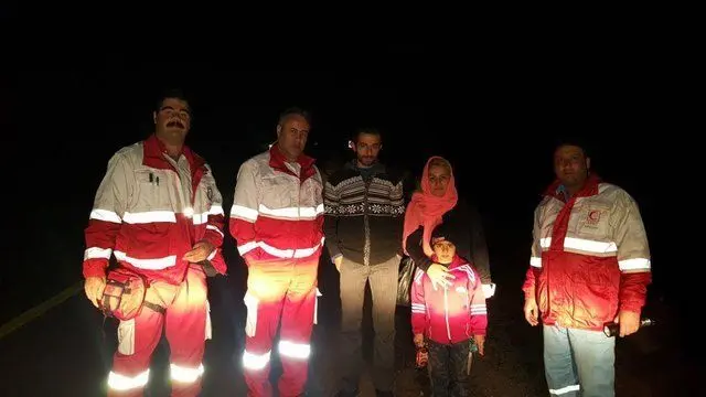 نجات سه مسافر گمشده در رودبار