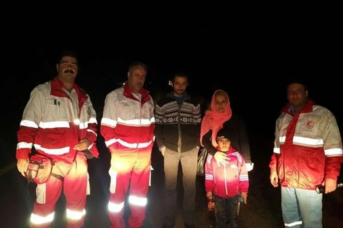 نجات سه مسافر گمشده در رودبار